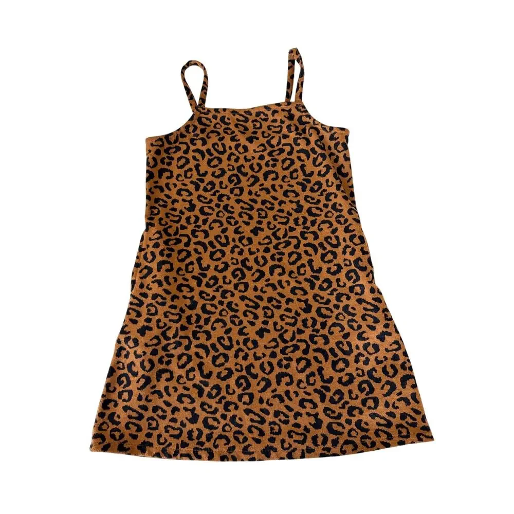 Old Navy Girls' Cheetah Print Sleeveless Dress Size 8